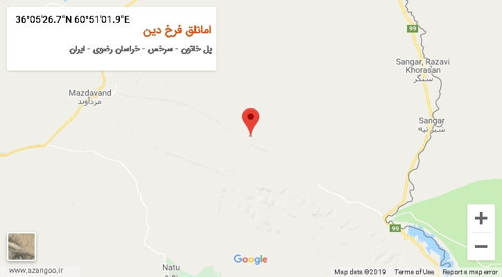 روستای امانلق فرخ دین بر روی نقشه