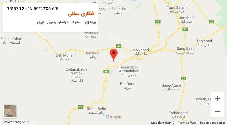 روستای اشکاری سفلی بر روی نقشه