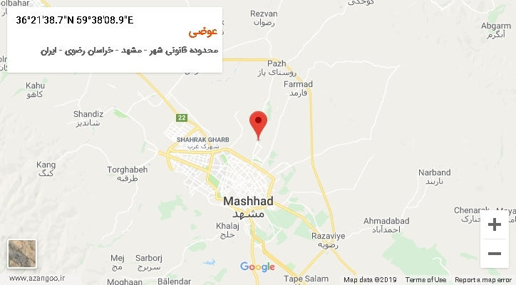 روستای عوضی بر روی نقشه