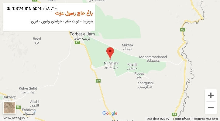 روستای باغ حاج رسول عزت بر روی نقشه