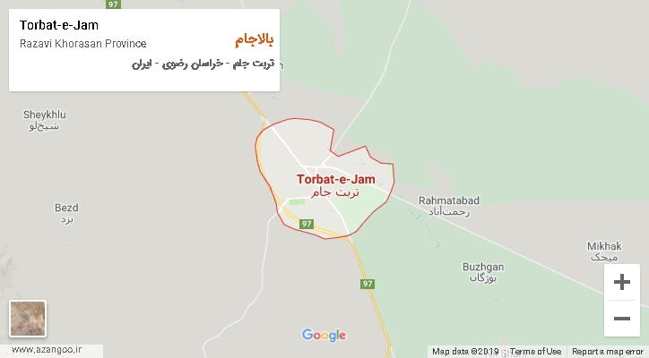 دهستان بالاجام بر روی نقشه