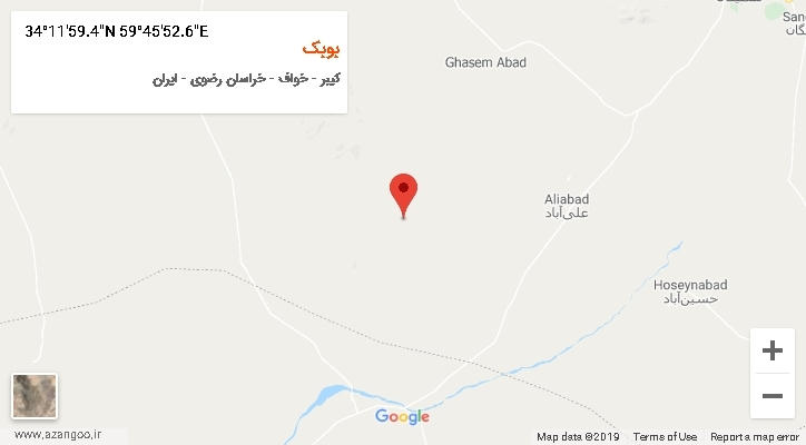 روستای بوبک بر روی نقشه