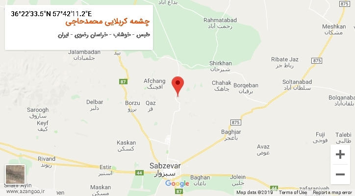 روستای چشمه کربلایی محمدحاجی بر روی نقشه