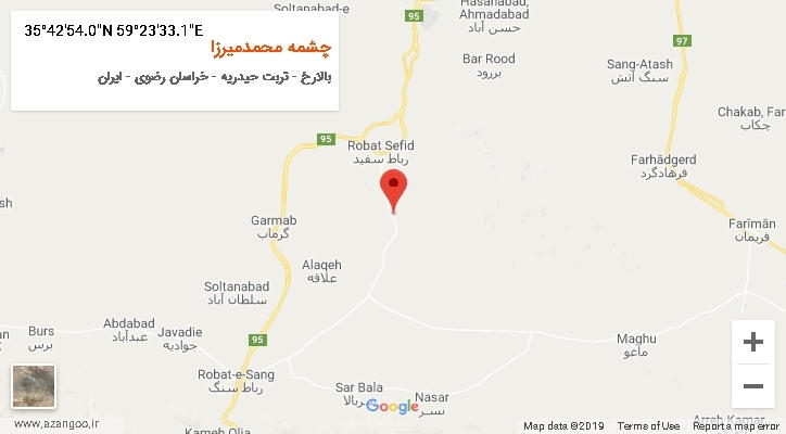 روستای چشمه محمدمیرزا بر روی نقشه