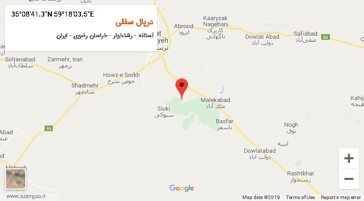 روستای درپال سفلی بر روی نقشه