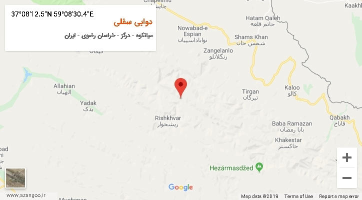 روستای دوابی سفلی بر روی نقشه