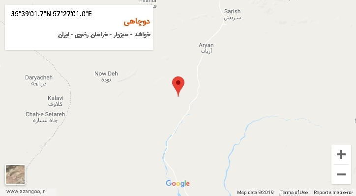 روستای دوچاهی بر روی نقشه
