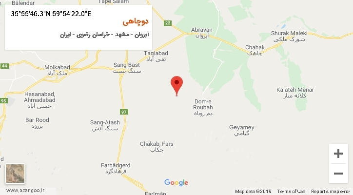 روستای دوچاهی بر روی نقشه
