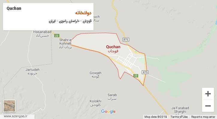 دهستان دولتخانه بر روی نقشه