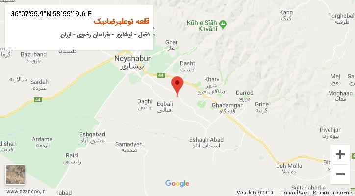 روستای قلعه نوعلیرضابیک بر روی نقشه