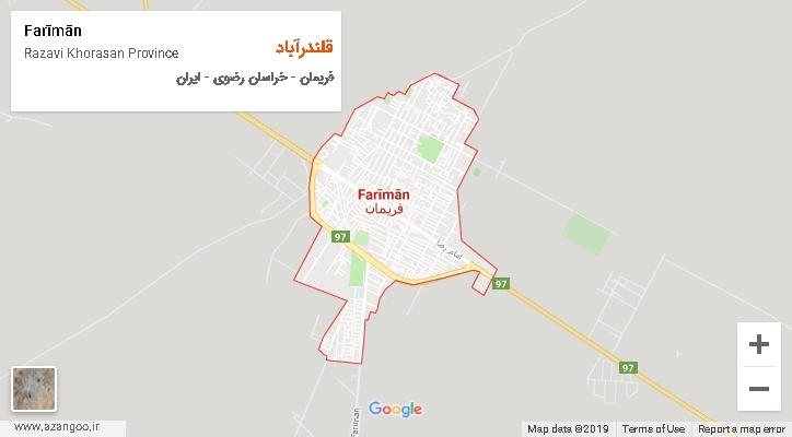 دهستان قلندرآباد بر روی نقشه