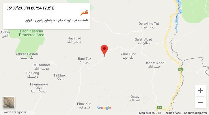 روستای قنقر بر روی نقشه