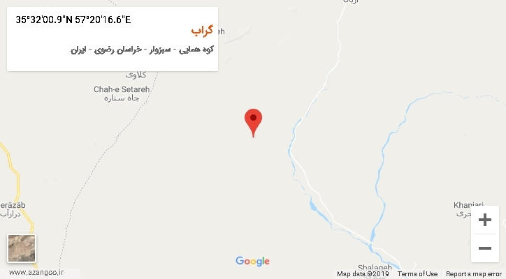 روستای گراب بر روی نقشه