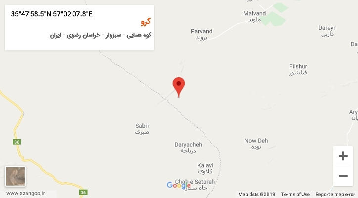 روستای گرو بر روی نقشه