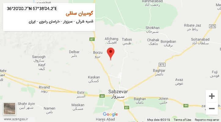 روستای گومبیان سفلی بر روی نقشه
