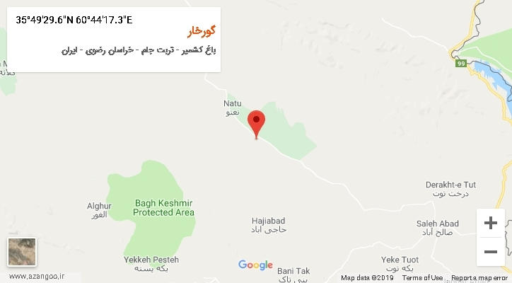 روستای گورخار بر روی نقشه