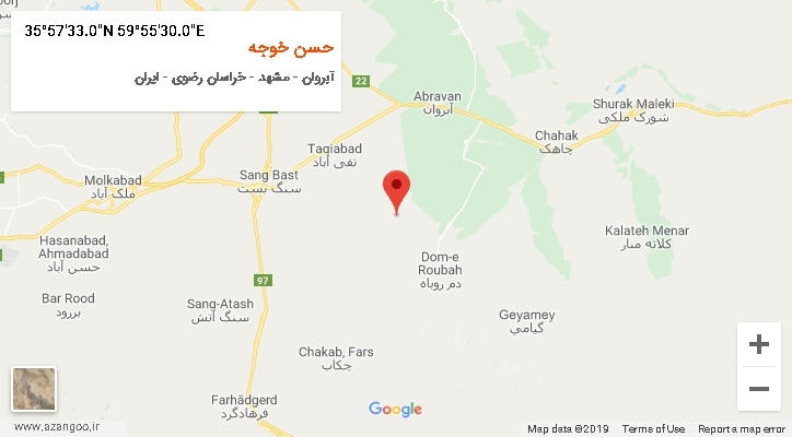 روستای حسن خوجه بر روی نقشه