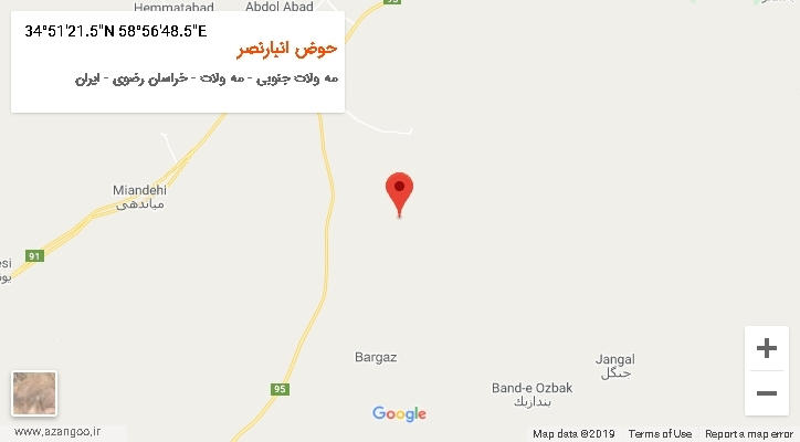 روستای حوض انبارنصر بر روی نقشه