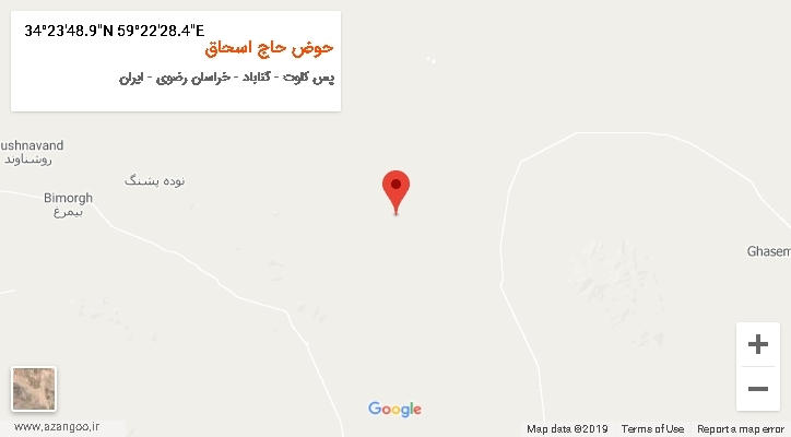 روستای حوض حاج اسحاق بر روی نقشه