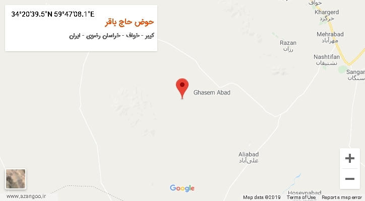 روستای حوض حاج باقر بر روی نقشه