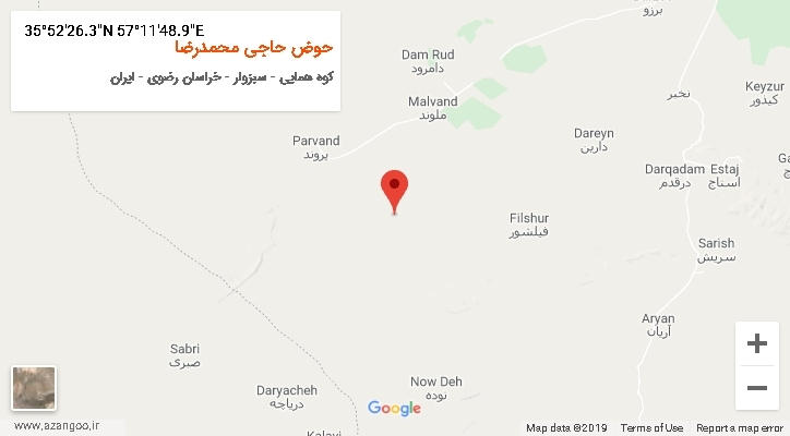 روستای حوض حاجی محمدرضا بر روی نقشه