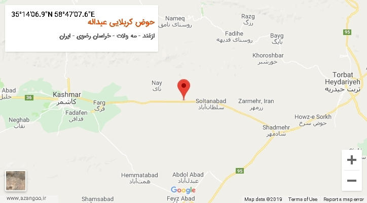 روستای حوض کربلایی عبداله بر روی نقشه