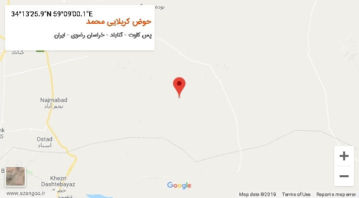 روستای حوض کربلایی محمد بر روی نقشه