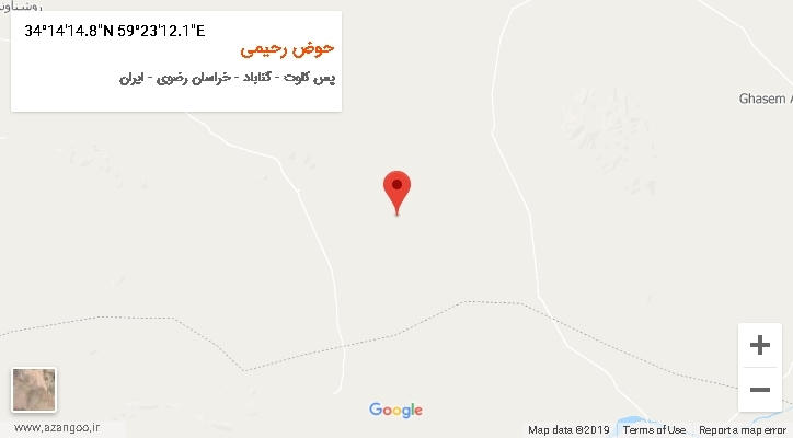 روستای حوض رحیمی بر روی نقشه