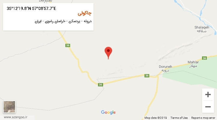 روستای جاکولی بر روی نقشه