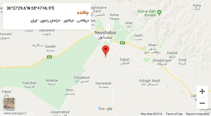روستای جالنده بر روی نقشه