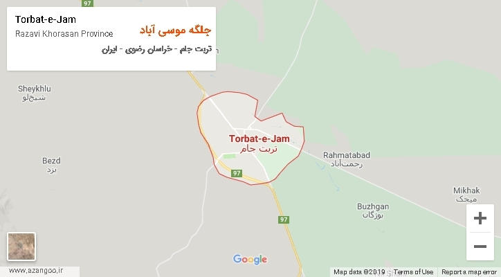 دهستان جلگه موسی آباد بر روی نقشه