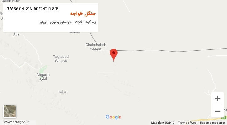 روستای جنگل خواجه بر روی نقشه