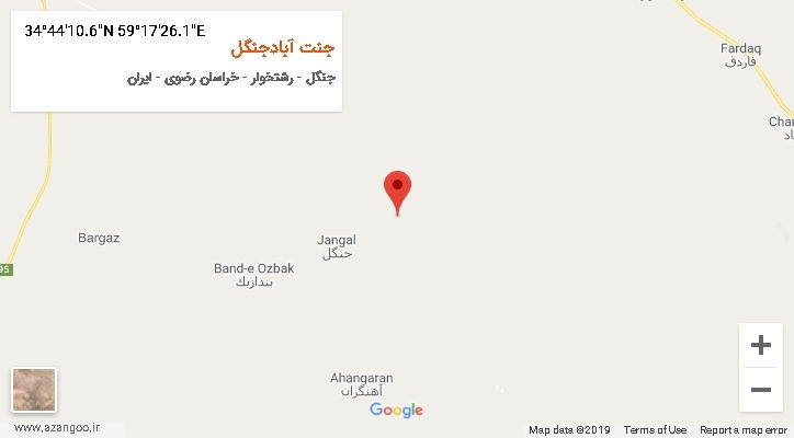 روستای جنت آبادجنگل بر روی نقشه