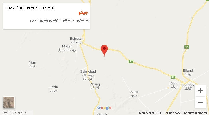 روستای جیدو بر روی نقشه