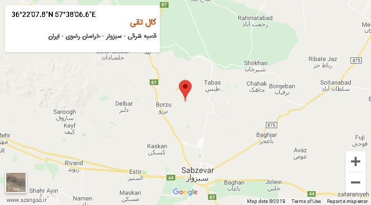 روستای کال تقی بر روی نقشه