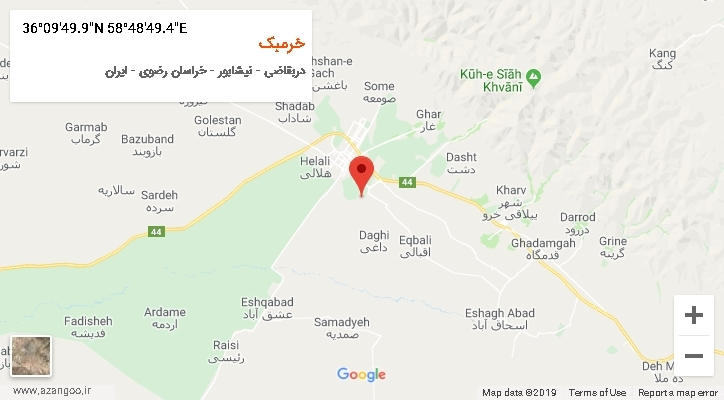 روستای خرمبک بر روی نقشه
