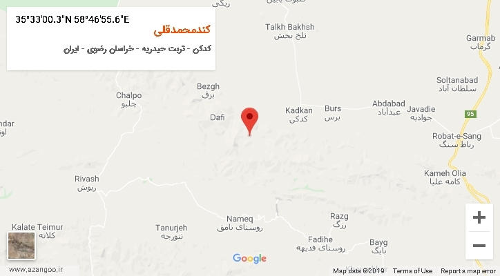 روستای کندمحمدقلی بر روی نقشه