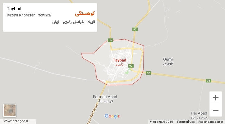 دهستان کوهسنگی بر روی نقشه