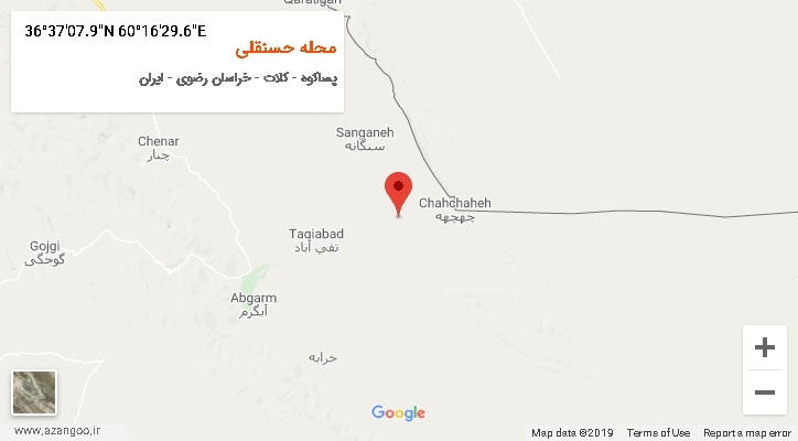 روستای محله حسنقلی بر روی نقشه