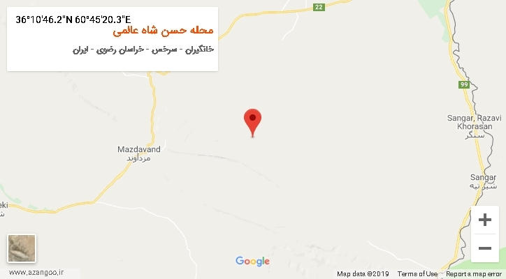 روستای محله حسن شاه عالمی بر روی نقشه