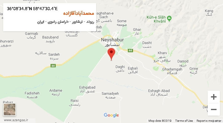 روستای محمدآبادآقازاده بر روی نقشه