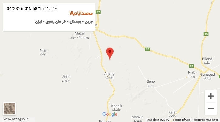 روستای محمدآبادبالا بر روی نقشه