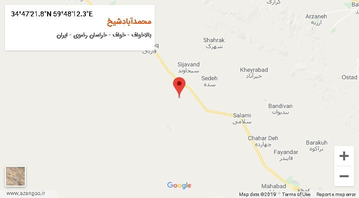 روستای محمدآبادشیخ بر روی نقشه