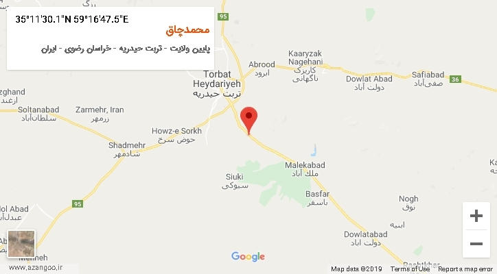 روستای محمدچاق بر روی نقشه