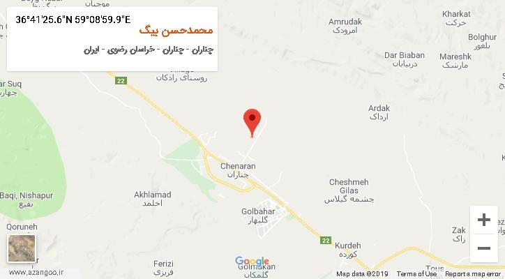 روستای محمدحسن بیگ بر روی نقشه
