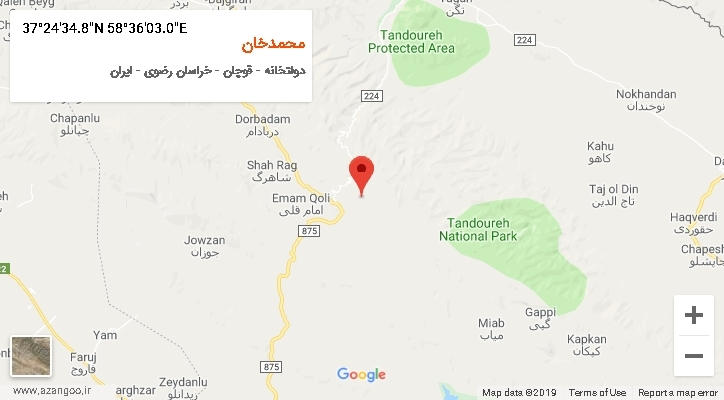 روستای محمدخان بر روی نقشه
