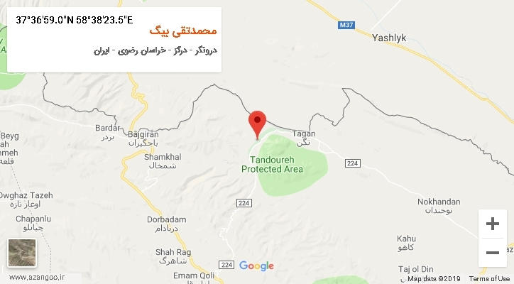 روستای محمدتقی بیگ بر روی نقشه