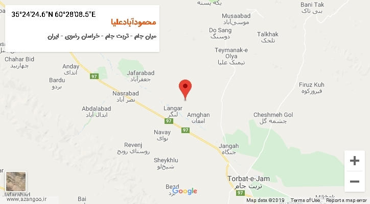 روستای محمودآبادعلیا بر روی نقشه