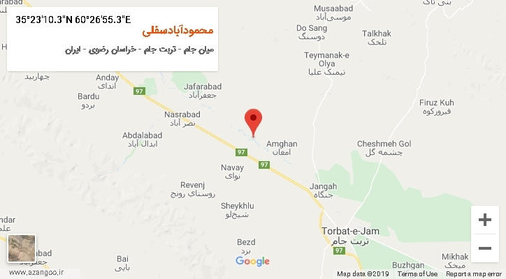 روستای محمودآبادسفلی بر روی نقشه