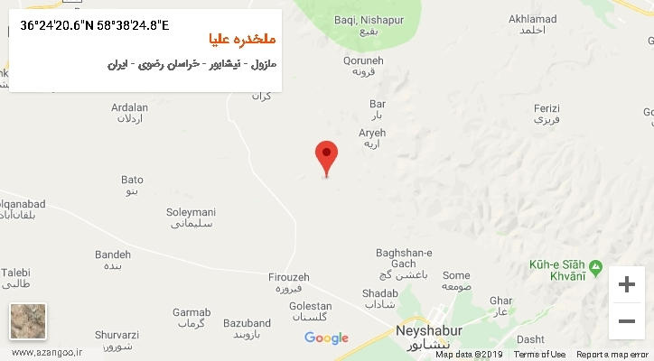 روستای ملخدره علیا بر روی نقشه